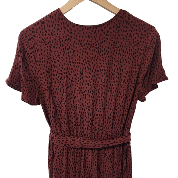 Revolve | Rails Jet Spotted Crop Wide Leg Jumpsuit In Rust Spotted - Picture 4 of 12